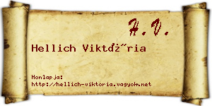Hellich Viktória névjegykártya